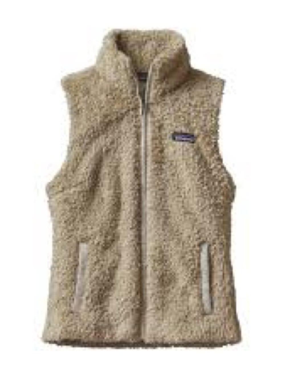 Patagonia Women’s Los Gatos Beige Sherpa Vest with Zip size L - Picture 4 of 7